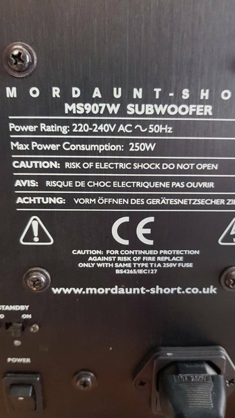 mordaunt short ms907w subwoofer price